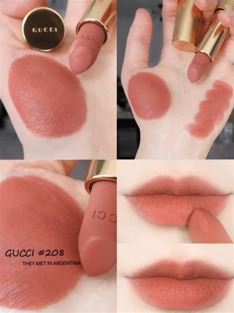 gucci lipstick they met in argentina dupe|MAC Mocha vs Gucci Beauty They Met in Argentina (208) Dupe .